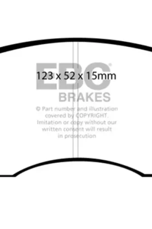 Best Price EBC 99-02 Mazda Protege 1.6 Yellowstuff Front Brake Pads