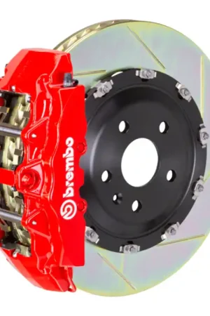 Instant Buy Brembo 20+ Model Y Front GT BBK 6 Piston Cast 380x34 2pc Rotor Slotted Type-1-Red