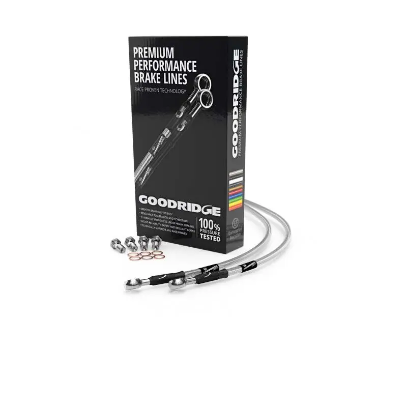 Goodridge 14-17 Harley-Davidson FXDB/FXDBP (Mini Ape w/ABS ) Front 10in Extended Brake Hose Kit Money Back Guarantee