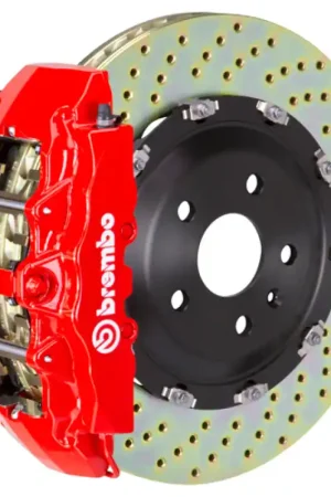 High Quality Brembo 16 C450 AMG/17-21 C43 AMG Front GT BBK 6 Piston Cast 380x34 2pc Rotor Drilled-Red