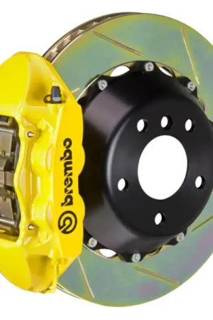 Brembo 12-16 991.1 C2 Rear GT BBK 4 Piston Cast 380x28 2pc Rotor Slotted Type1-Yellow Special Offer