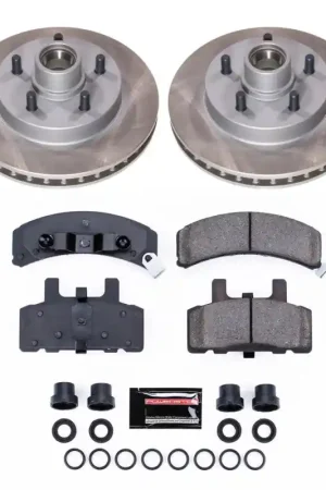 Clearance Power Stop 92-99 GMC Yukon Front Semi-Coated Rotor Kit