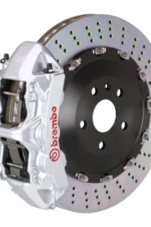 Discount Brembo 09-13 X5M Front GT BBK 6 Piston Cast 405x34 2pc Rotor Drilled-Silver