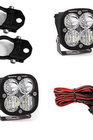 Bargain Baja Designs Squadron Sport Polaris LED Light Pods w/ 1.75in Harness/Vertical Mounts Kit
