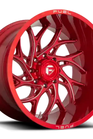 Aluminum Wheels 26X14 Runner D742 8 On 170 Candy Red Milled 125.1 Bore -75 Offset Fuel Off Road Wheels Today Only