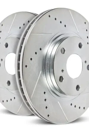 Holiday Sale Power Stop 05-07 Ford F-350 Super Duty Front Right Evolution Drilled & Slotted Rotor