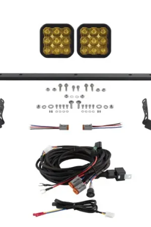 Time-Limited Diode Dynamics 14-23 Toyota 4Runner SS5 Stealth Grille LED 2-Pod Kit - Sport Yellow Driving