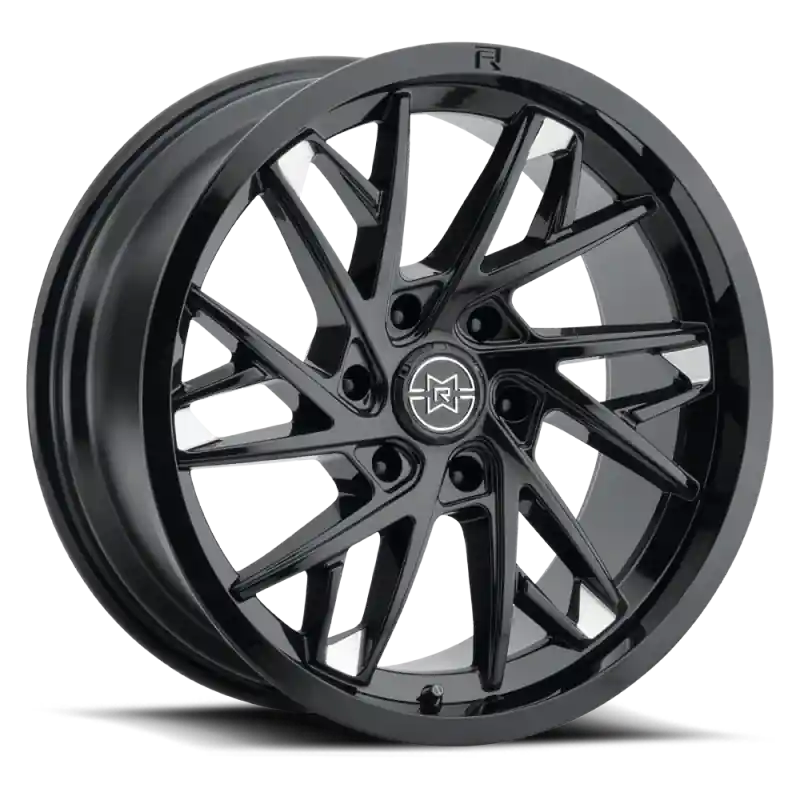 Fresh Stock Method Raised MR801 22x9 / 6x135 BP / 20mm Offset / 87mm Bore - Gloss Black Milled Wheel