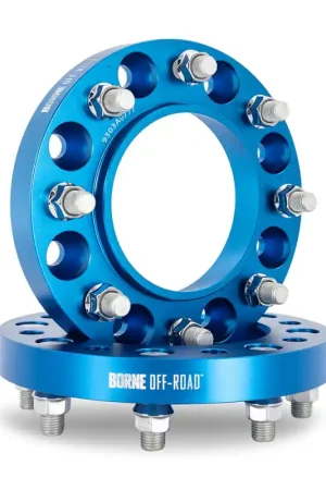 Borne Off-Road Wheel Spacers - 8X170 - 125 - 25mm - M14 - Blue Secure Checkout