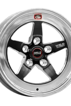 Weld S71 15x12.33 / 5x4.75 BP / 3.5in. BS Black Wheel (Medium Pad) - Non-Beadlock Today Only