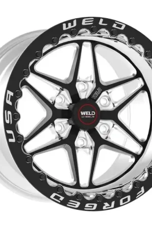 Weld S81 17x9.5 / 6x135 BP / 6.2in. BS (24mm Offset) Black Wheel 3.54 ID (Low Pad) - Single Beadlock Handmade