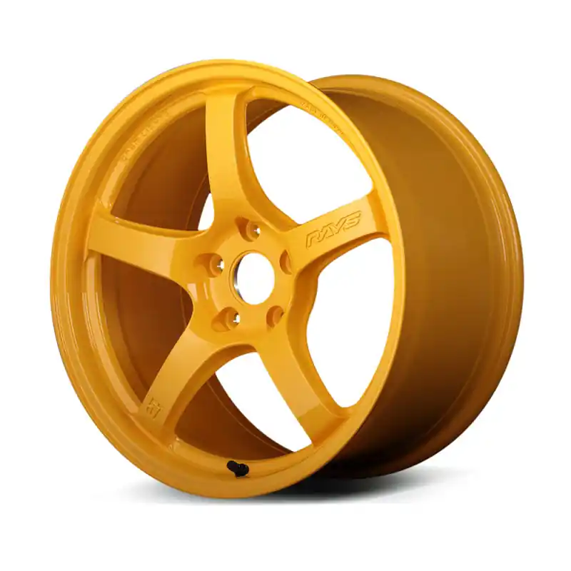 Gram Lights 57CR 18x9.5 +38 5x114.3 Mach Yellow Direct From Factory
