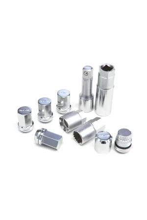 Rays M12x1.50 19mm Hex w/ 2 Piece Double Lock Nut Set - Chrome Professional Grade