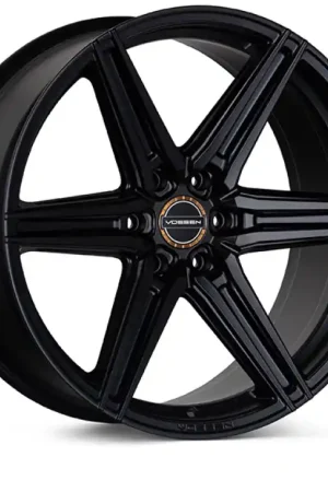 Vossen HF6-2 22x9.5 / 6x135 / ET20 / Deep Face / 87.1 - Satin Black Wheel Holiday Sale