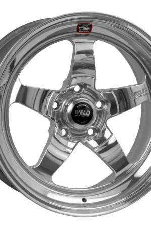 Weld S71 18x12 / 5x4.75 BP / 7.6in. BS Polished Wheel (High Pad) - Non-Beadlock Warranty Included