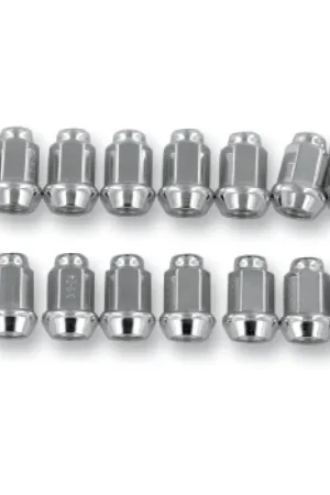 Raceline Conical Lug Nuts - 3/8in-24 - 16 Pack - Chrome Big Sale