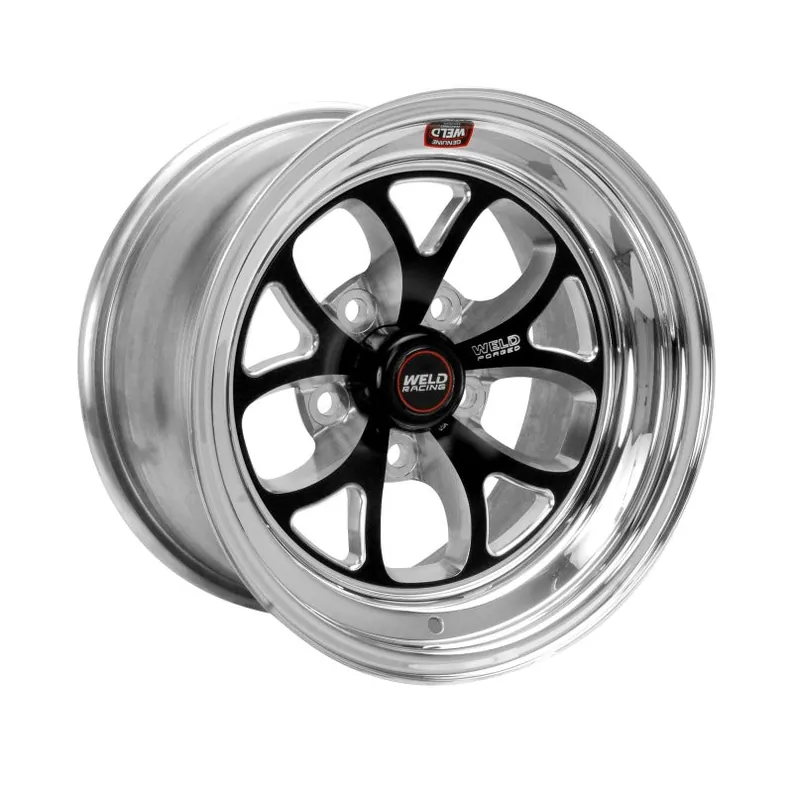 Weekend Sale Weld S76 15x14.33 / 5x4.75 BP / 3.5in. BS Black Wheel (Medium Pad) - Non-Beadlock