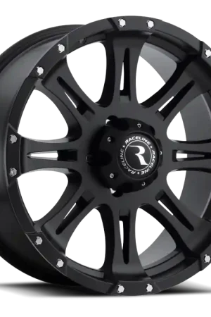 Bargain Raceline 981 Raptor 16x8in / 8x165.1 BP / 0mm Offset / 130.81mm Bore - Satin Black Wheel