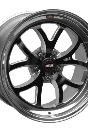 Weld S76 18x8 / 5x4.75 BP / 4.6in. BS Black Wheel (High Pad) - Non-Beadlock Limited Offer