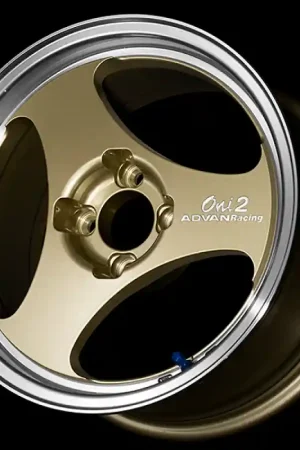 Authentic Advan ONI2 15x5.5 / +38 Offset / 4x100 / 63mm Bore / Machining and Champagne Gold