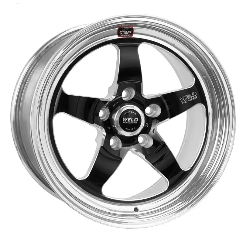 Weld S71 18x10.5 / 5x4.5 BP / 7.7in. BS Black Wheel (Medium Pad) - Non-Beadlock Budget