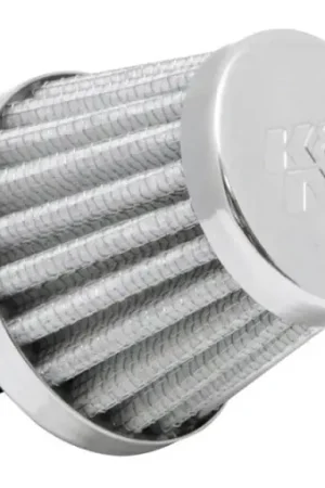 Bulk Order K&N 2in Base OD x .375in Flange ID x 1.75in H Rubber Base Crankcase Vent Filter - White