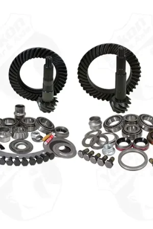Yukon Gear & Install Kit Package For Jeep TJ w/ Dana 30 Front/Model 35 Rear in a 4.56 Ratio Latest
