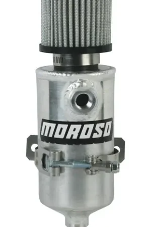 Moroso Breather Tank/Catch Can - Two 3/8 NPT Female Fittings - Aluminum Top Rated