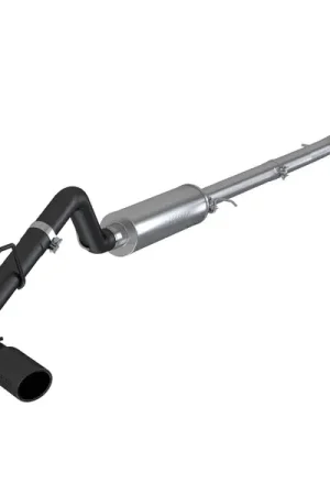 High Quality MBRP 2019 Ford Ranger Ecoboost 2.3L 4in OD Tip Single Side Exit 3in Black Coated Cat Back