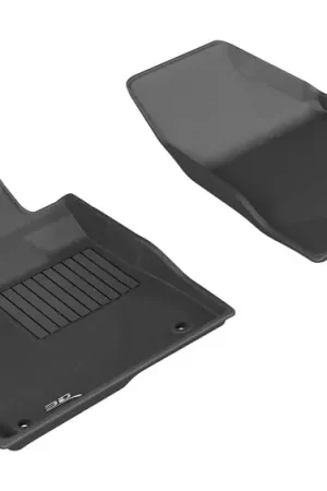3D MAXpider 2014-2019 Toyota Highlander Kagu 1st Row Floormat - Black Low Price