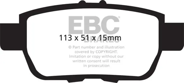 EBC 05-14 Honda Ridgeline 3.5 Greenstuff Rear Brake Pads Get Yours