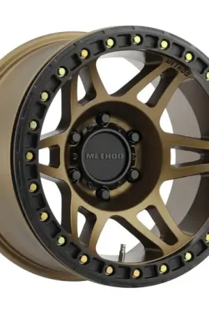 Big Sale Method MR106 Beadlock 17x9 -44mm Offset 5x5 71.5mm CB Method Bronze w/BH-H24125 Wheel
