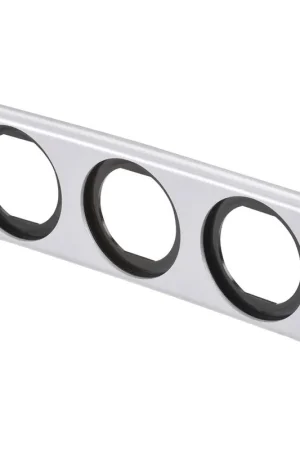 Modern Narva 81189SBL Triple BLank Flush Mount Housing Silver