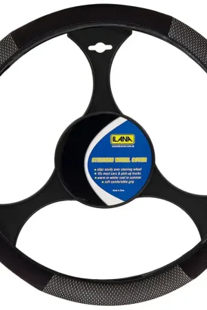 Ilana Steering Wheel Cover Nova Black - NOVSWCBLK (Pickup Only) Direct From Factory