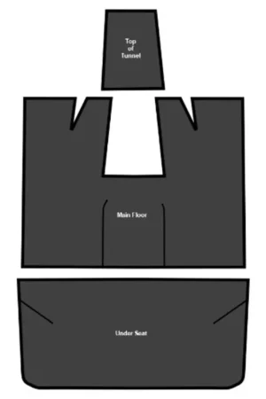 No Minimum Order Sound Deadener for 1980-1997 Ford F-350 Ext Cab Die Cut EVA Complete 3Pc