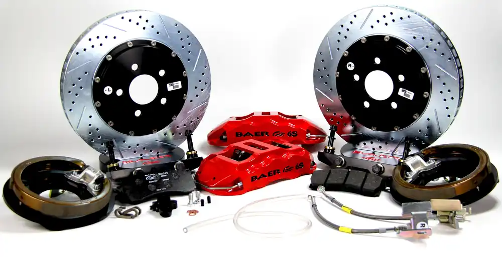 Baer Brakes 4302534R Baer Brakes 14" Extreme+ Rear Brake Kit, Red, SDZ Buy Direct