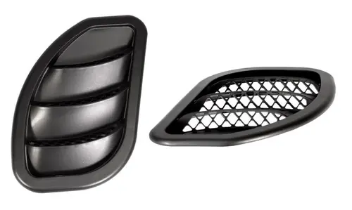 Premium Daystar 2007-2018 Jeep Wrangler JK Hood Side Vent Kit Right and Left Black Pair