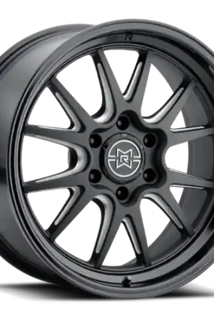 Limited Time Method Raised MR802 22x12 / 8x170 BP / -40mm Offset / 125mm Bore - Double Black Milled Wheel