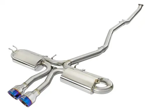 Hassle-Free Returns aFe Takeda 3in 304 SS Cat-Back Exhaust System w/ Blue Tips 2017+ Honda Civic Si 4Dr I4 1.5L (t) - 49-36621-L