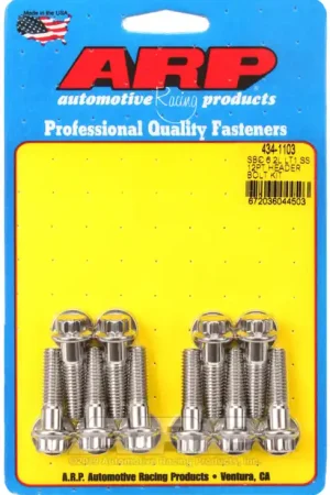 Money Back Guarantee ARP Header Stud Kit SS 12pt for Chevy LT1 6.2L Small Block Engine