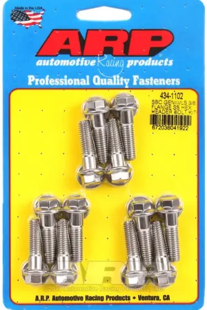 Premium ARP Header Stud Kit SS 6pt SBC/Gen III with 3/8 Inch Flange