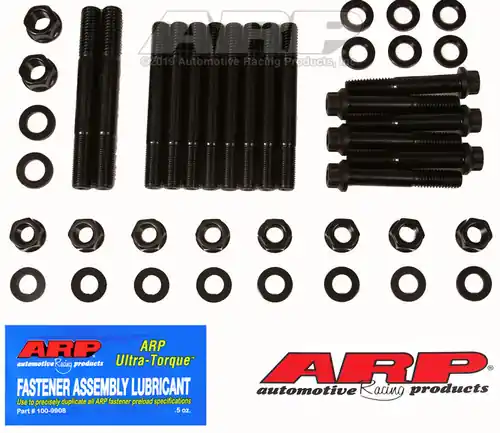 Markdown ARP Little M Iron 4-Bolt Splayed Main Stud Kit - Black - 234-5609