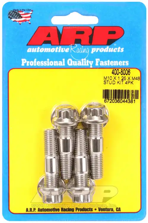 ARP M10 x 1.25 x 48mm Broached Stud Kit - 4 Pieces for Automotive Applications Don’t Miss Out