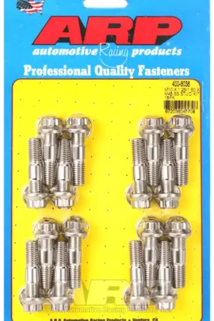 ARP M10 x 1.25/1.50 x 48 Stainless Steel 12-Point Broached Stud Kit - Automotive Wheel Studs Fan Favorite