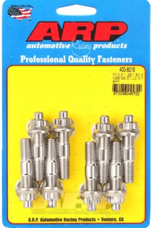 Viral ARP M10 x 1.25/1.50 x M55 Stainless Steel Accessory Studs (8 Pack) for Automotive Applications