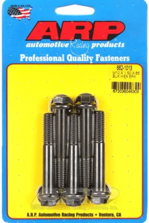 ARP M10 x 1.50 x 65 Hex Black Oxide Bolts - Pack of 5 Fan Favorite