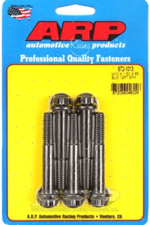 ARP M10 x 1.50 x 65mm Black Oxide Bolts - Pack of 5 Factory Price