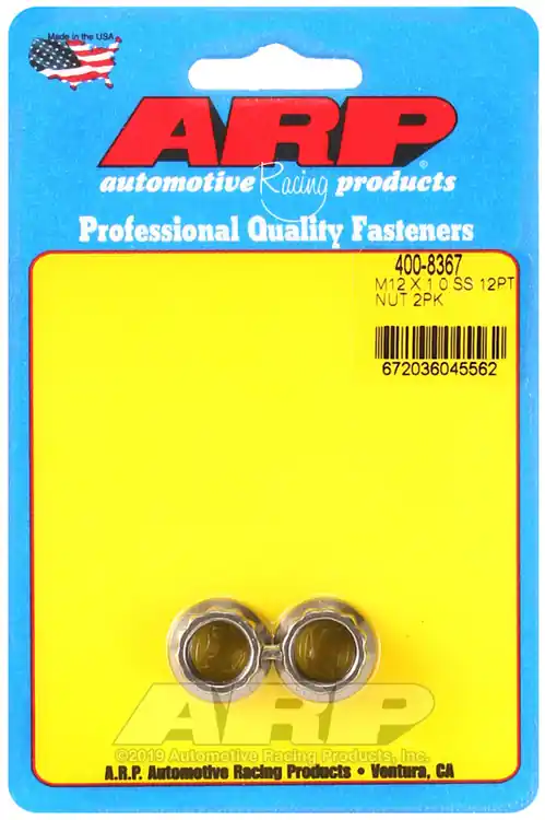 ARP M12 x 1.00 Threaded Steel Nut Kit with 12-Point Design for Automotive Applications Super Sale