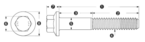 Premium ARP M8 x 1.25 x 115 Hex Black Oxide Bolts - High-Strength Automotive Fasteners, Pack of 5