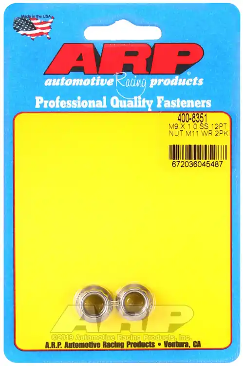ARP M9 x 1.00 (M11 Wrench) Stainless Steel Nut Kit for Automotive Applications Weekend Sale